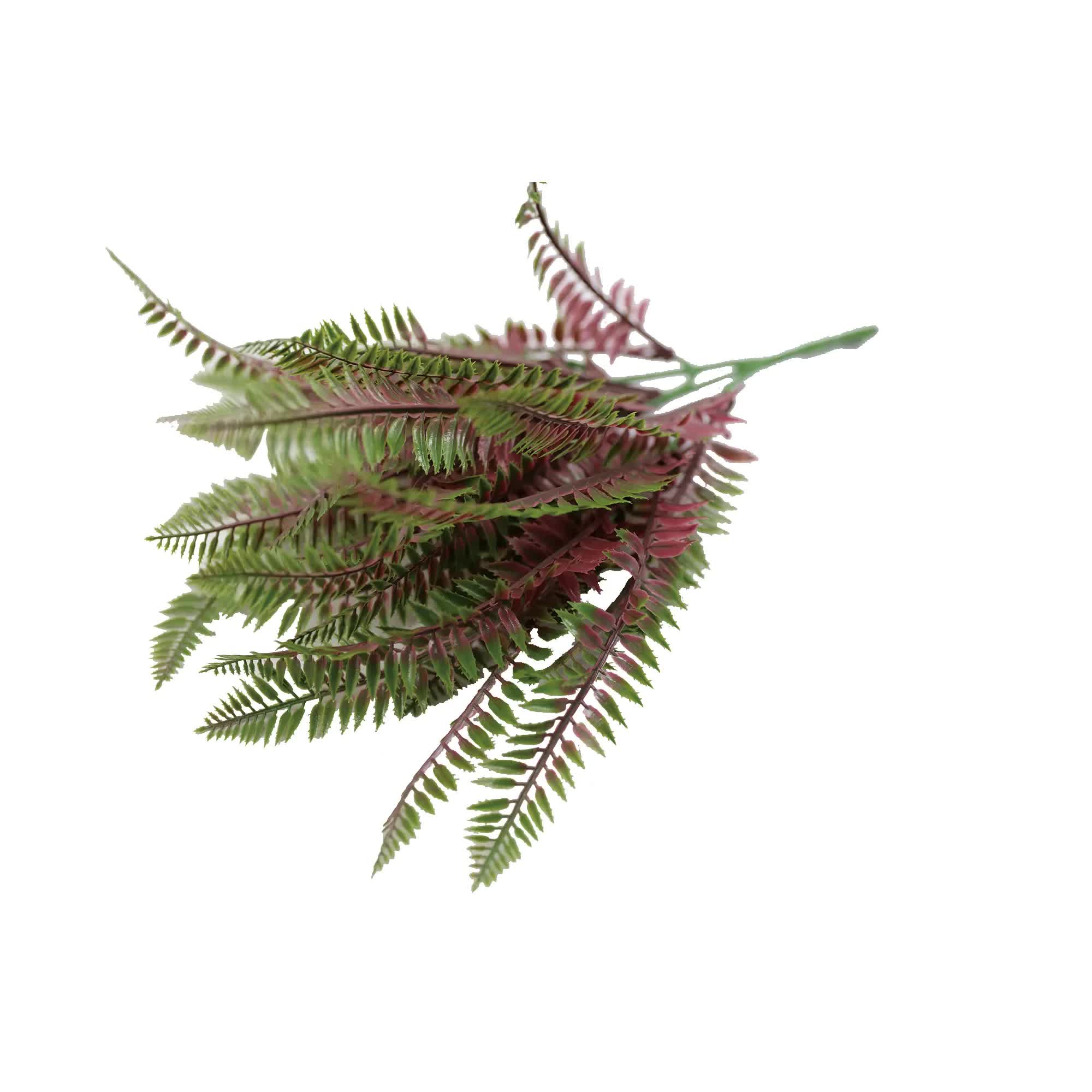 Artificial Royal Purple Fern Stem UV Resistant 33cm 5