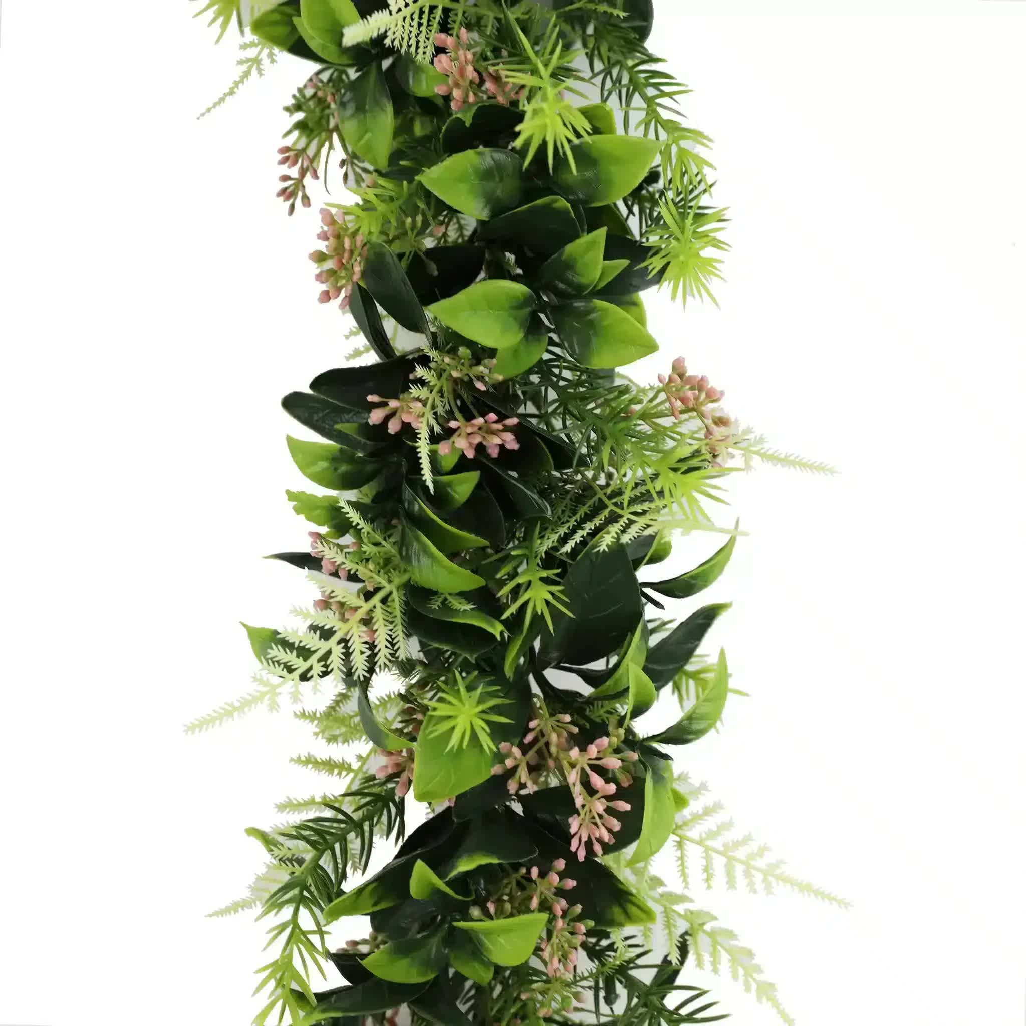 Artificial Extendable Hanging Flowering Cedar Vine UV Resistant 55cm 3