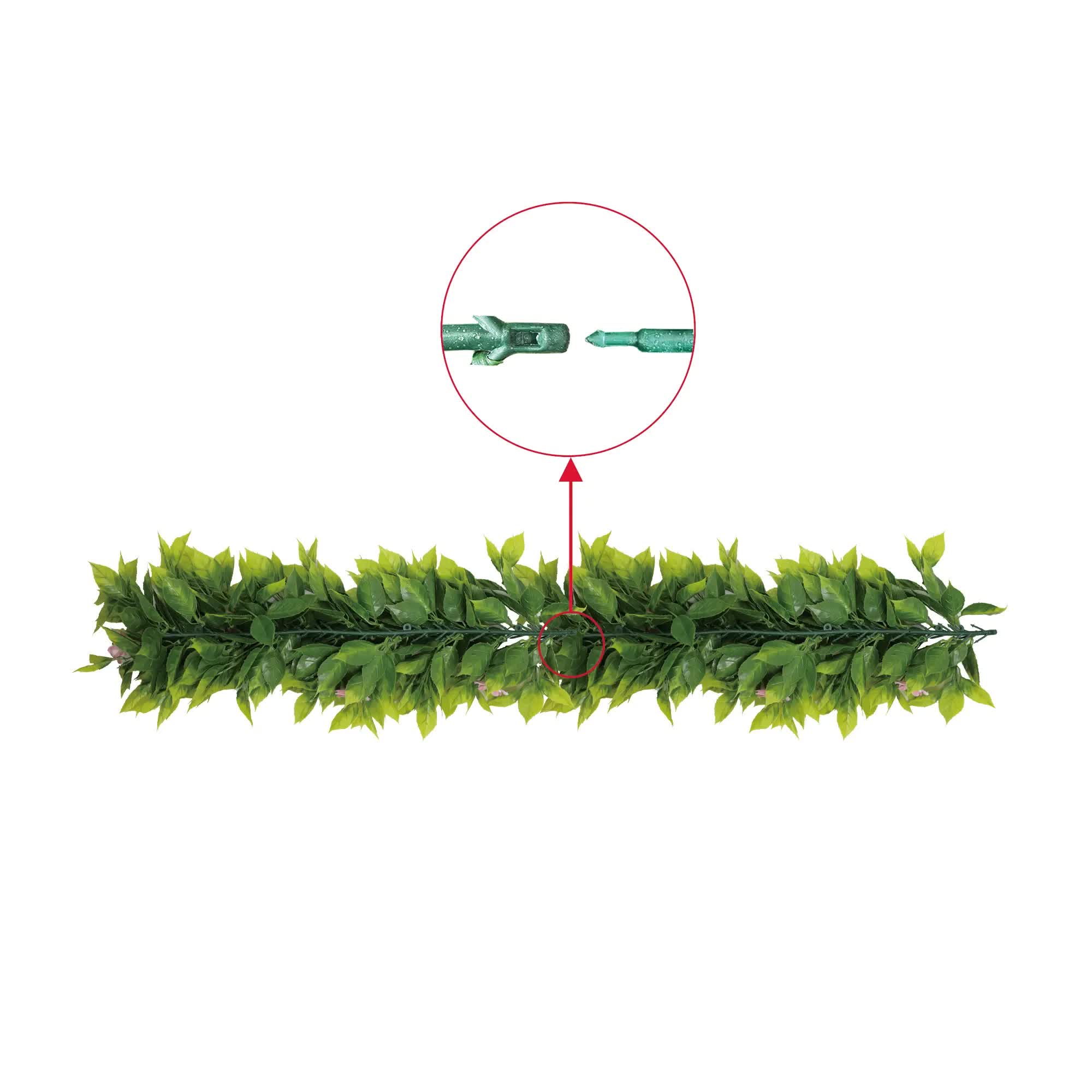 Artificial Extendable Hanging Pink Flowering Violet Garland UV Resistant 55cm 5