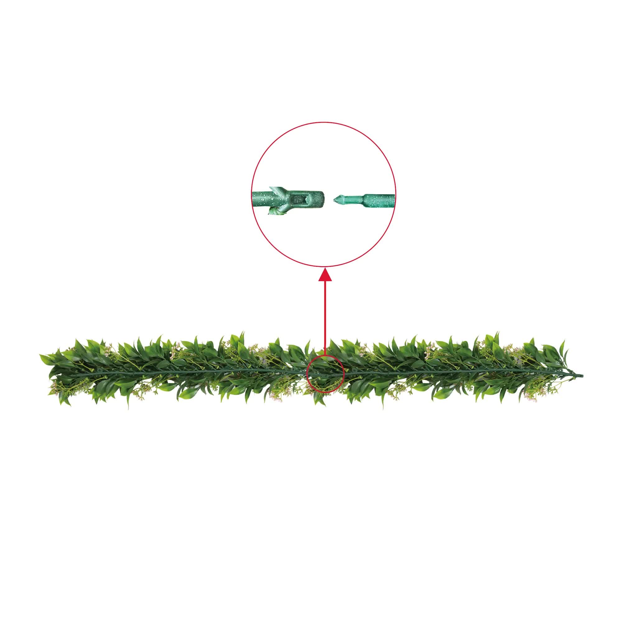 Artificial Extendable Hanging Flowering Star Jasmine Garland UV Resistant 55cm 5