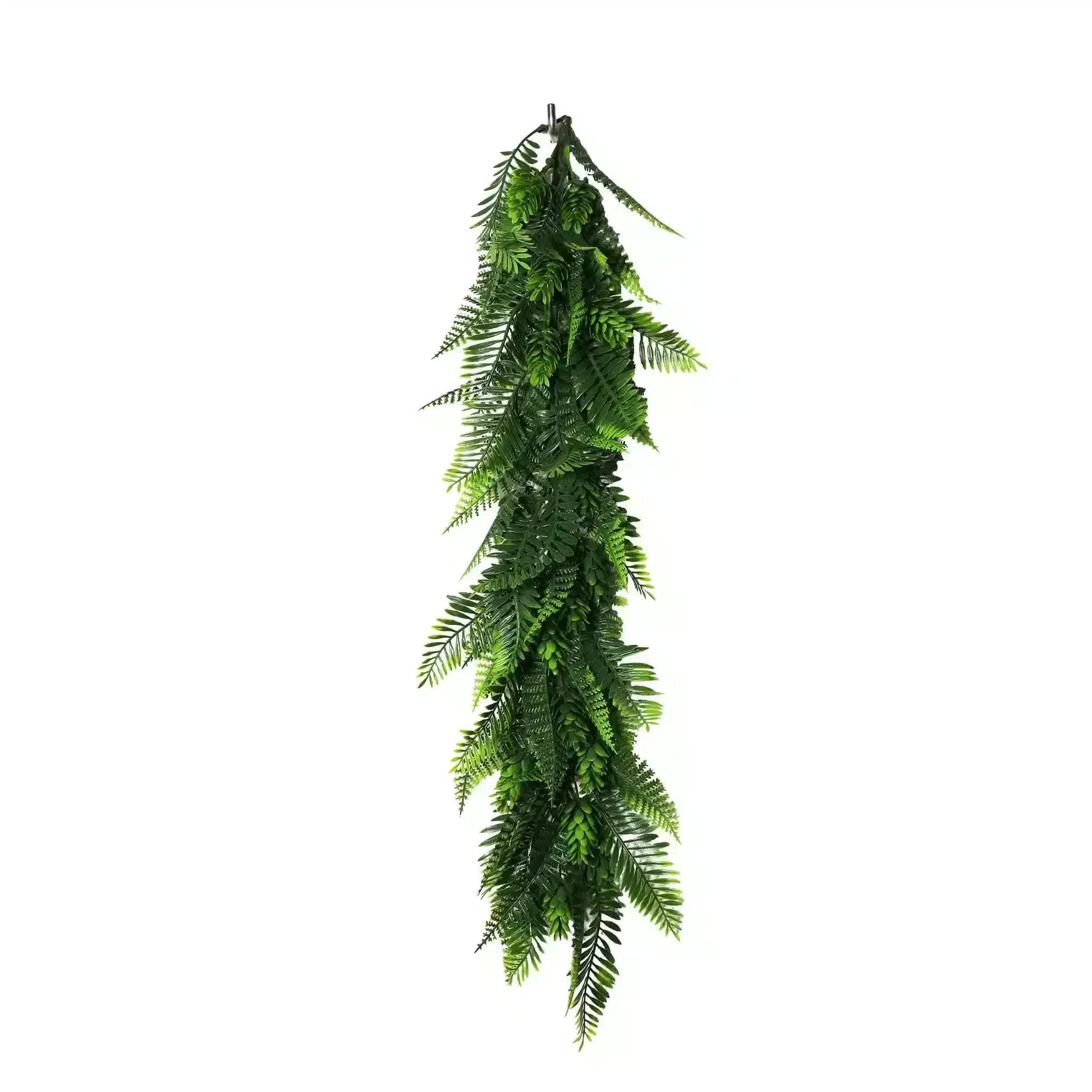 Artificial Extendable Hanging Bracken Fern Garland UV Resistant 55cm