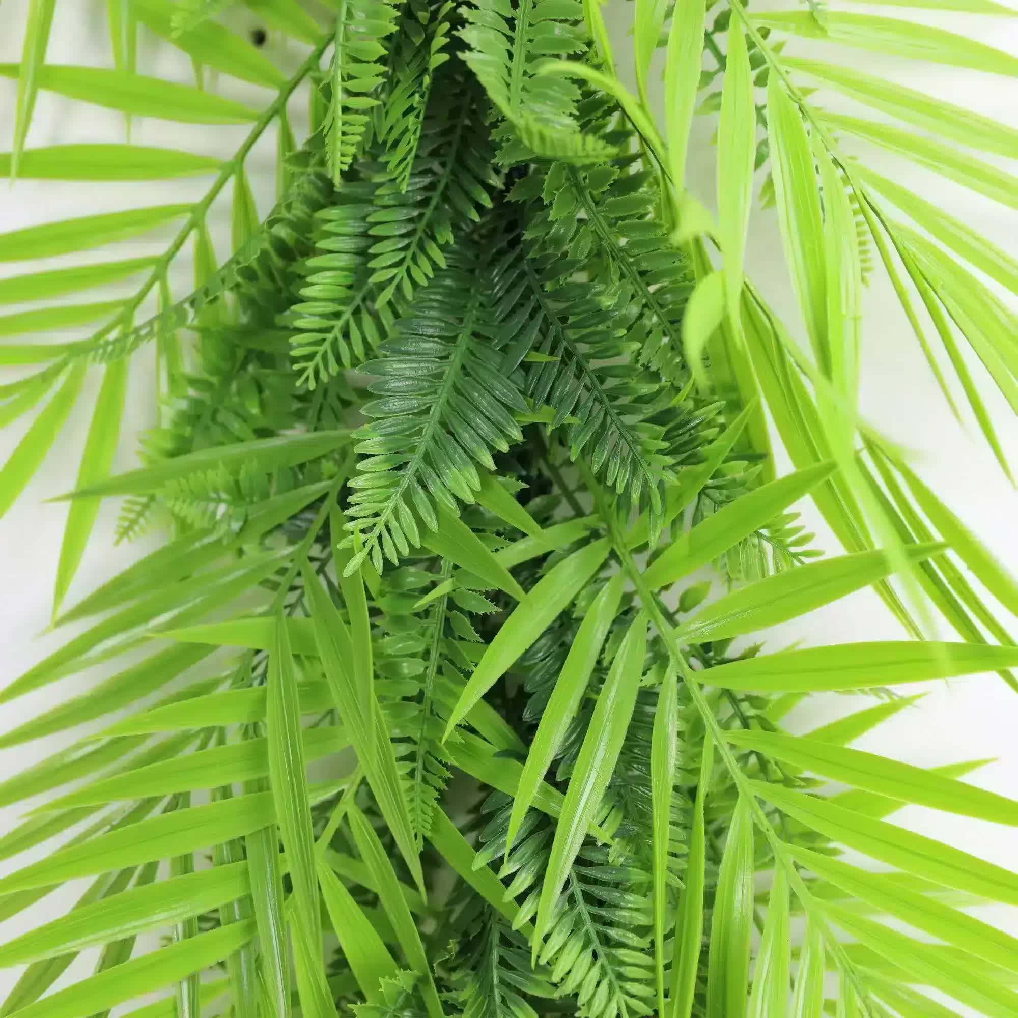 Artificial Extendable Hanging Tropical Palm and Fern Vine 55cm UV Resistant 4