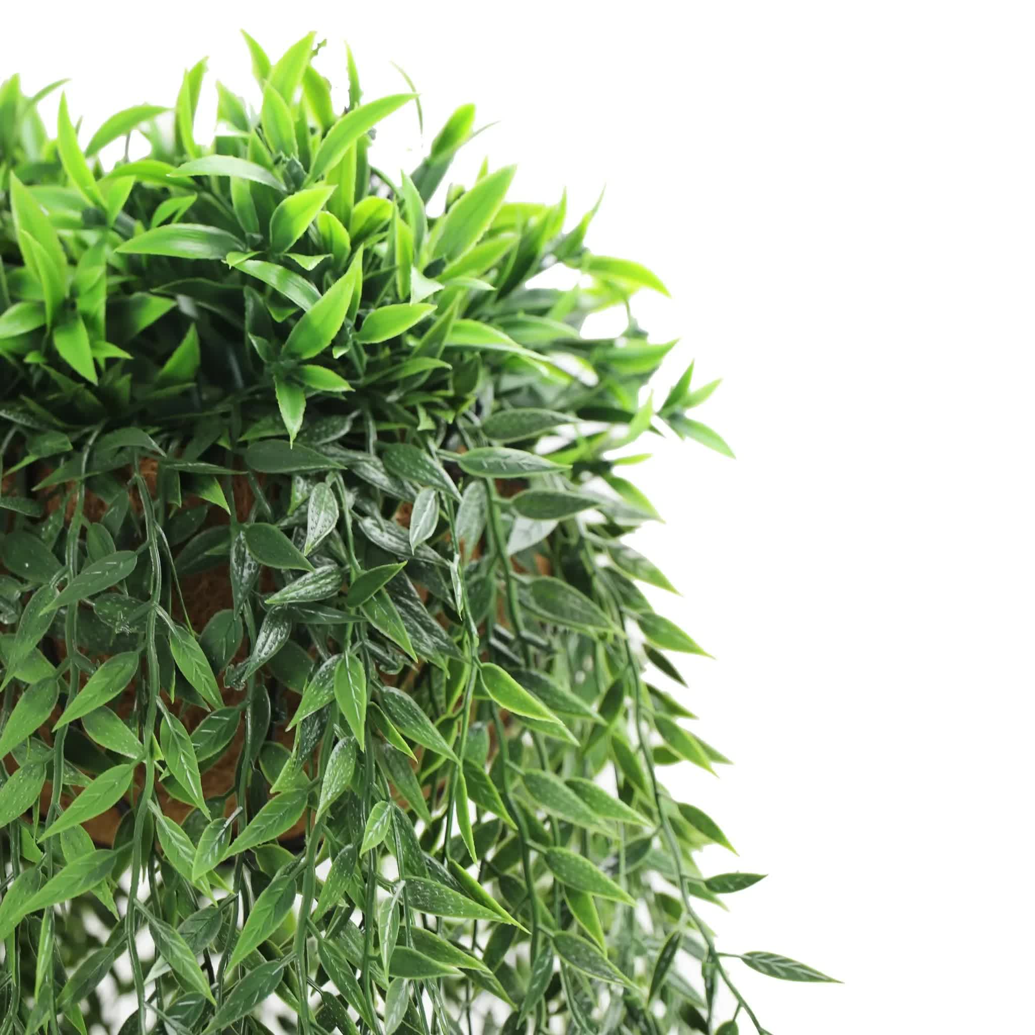 Artificial Hanging Fern Basket UV Resistant 35cm x 140cm 3