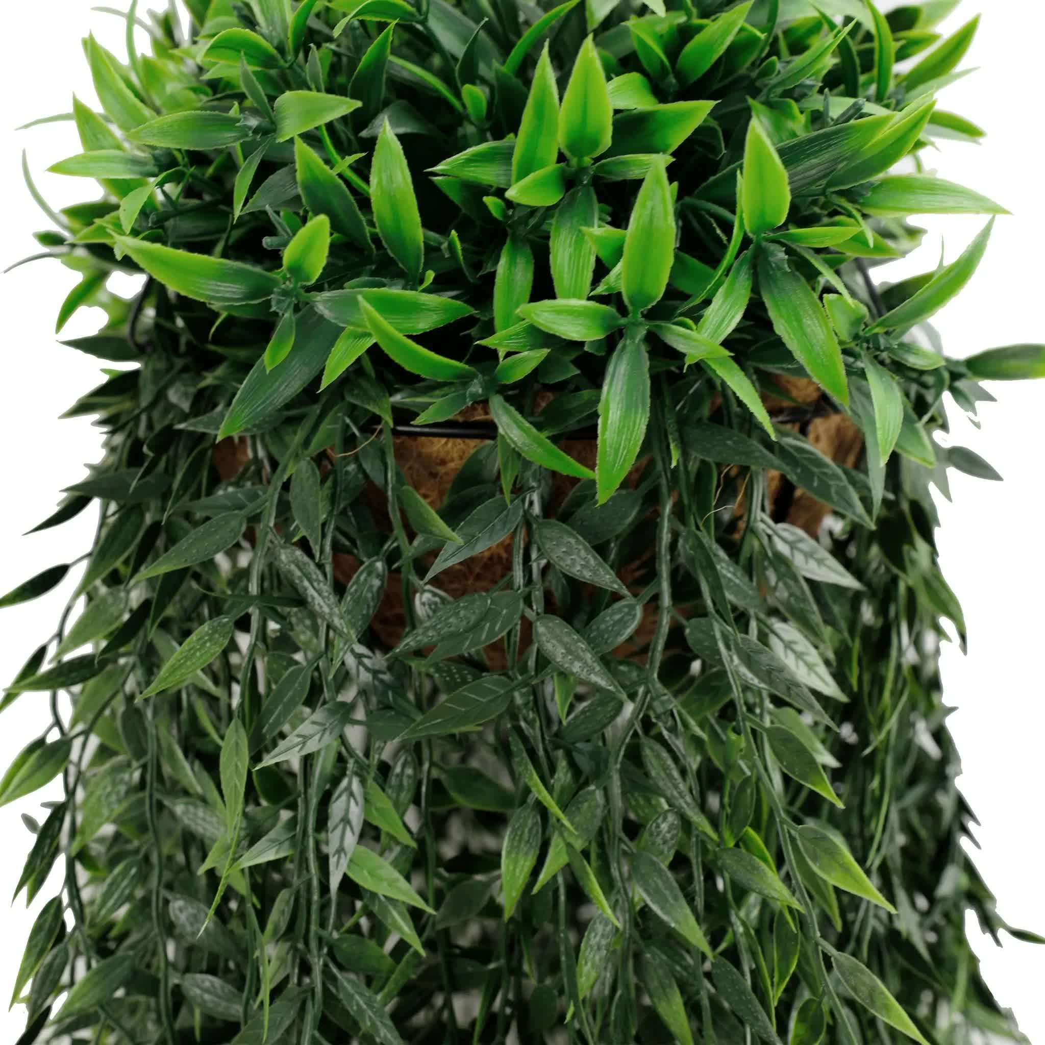 Artificial Hanging Fern Basket UV Resistant 26cm x 135cm 4