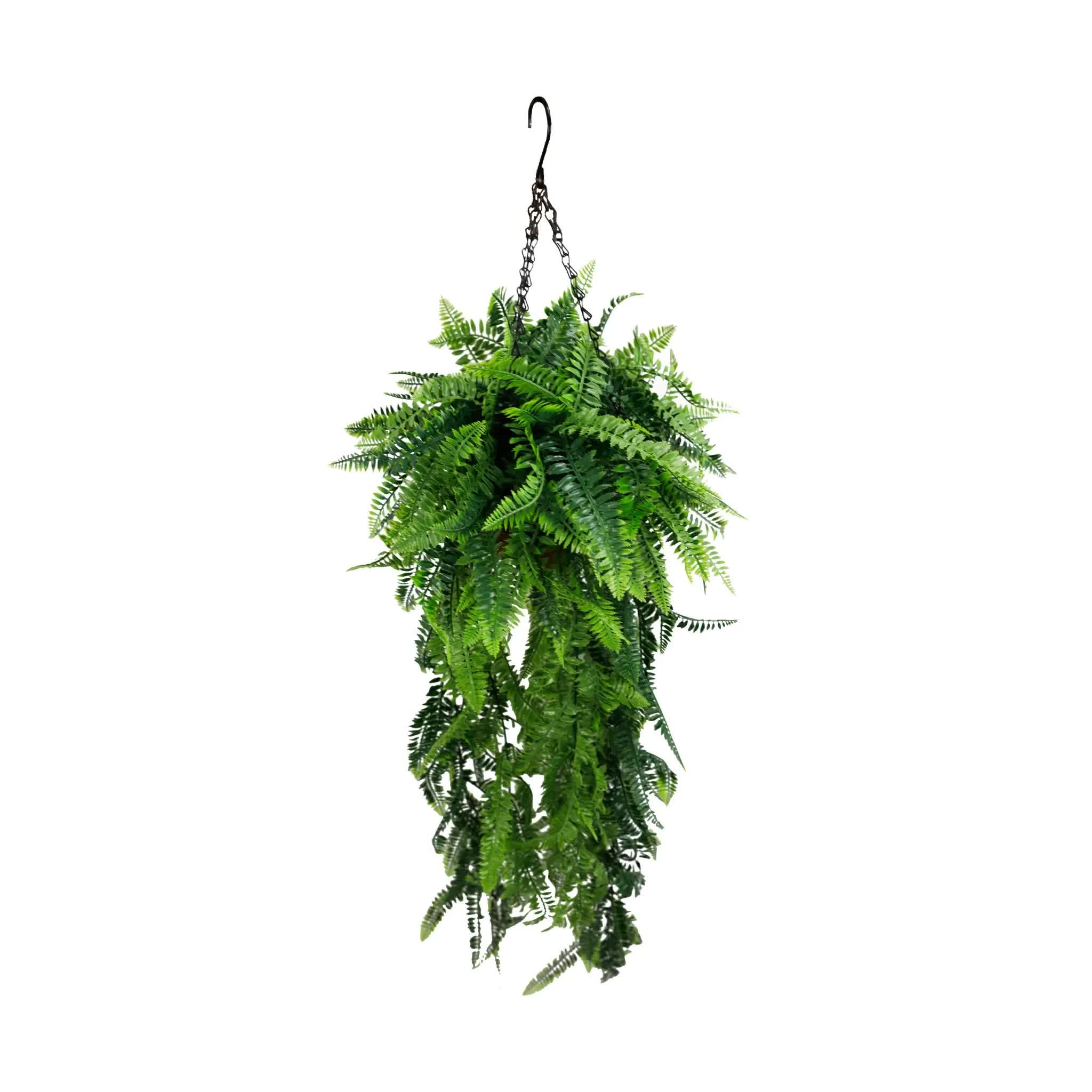 Artificial Hanging Fern Basket UV Resistant 45cm x 125cm 3