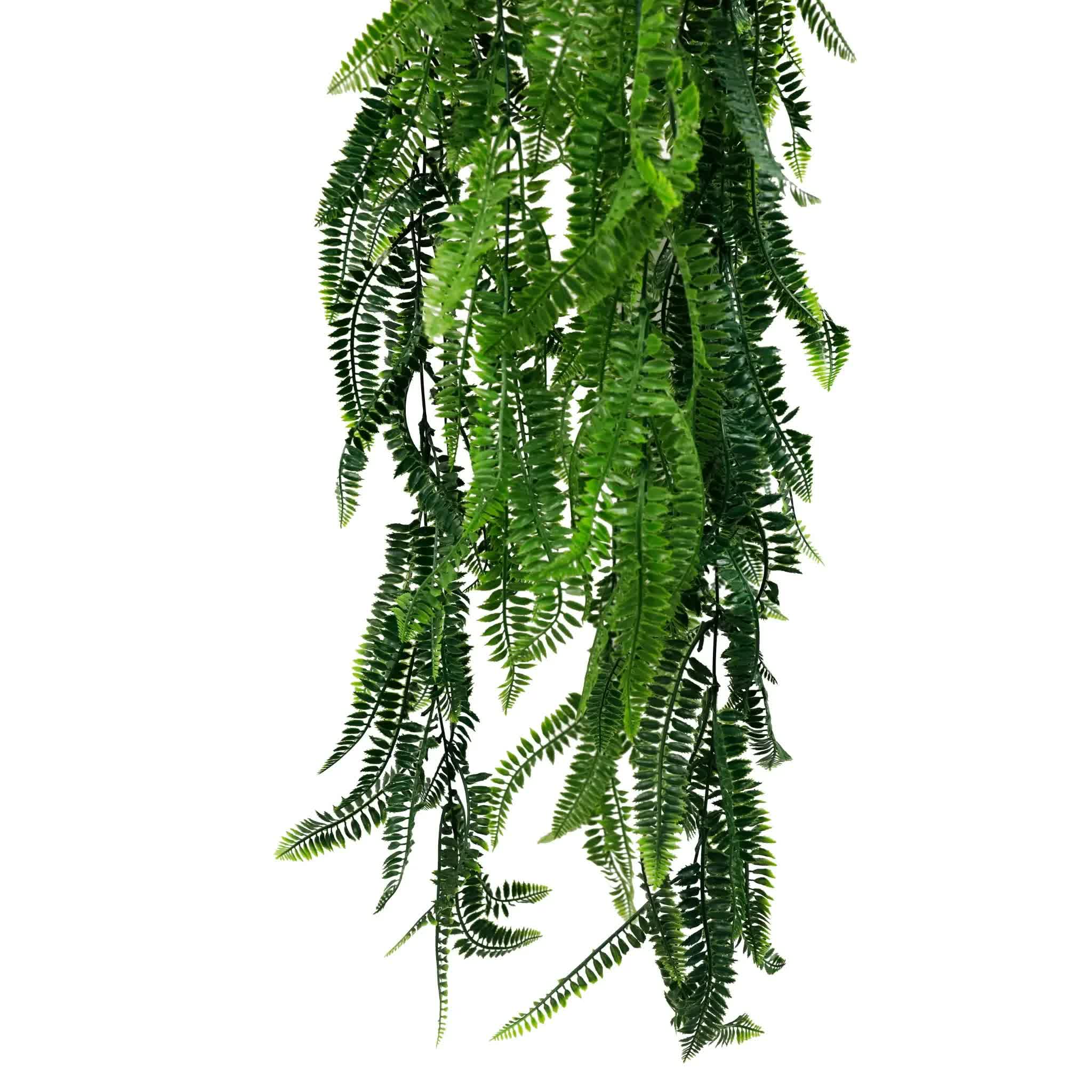 Artificial Hanging Fern Basket UV Resistant 45cm x 125cm 5