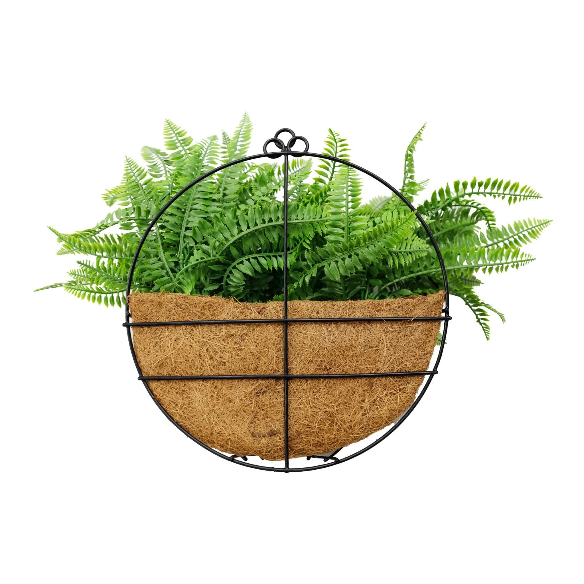 Artificial Hanging Fern Basket 30cm x 40cm Long UV Resistant