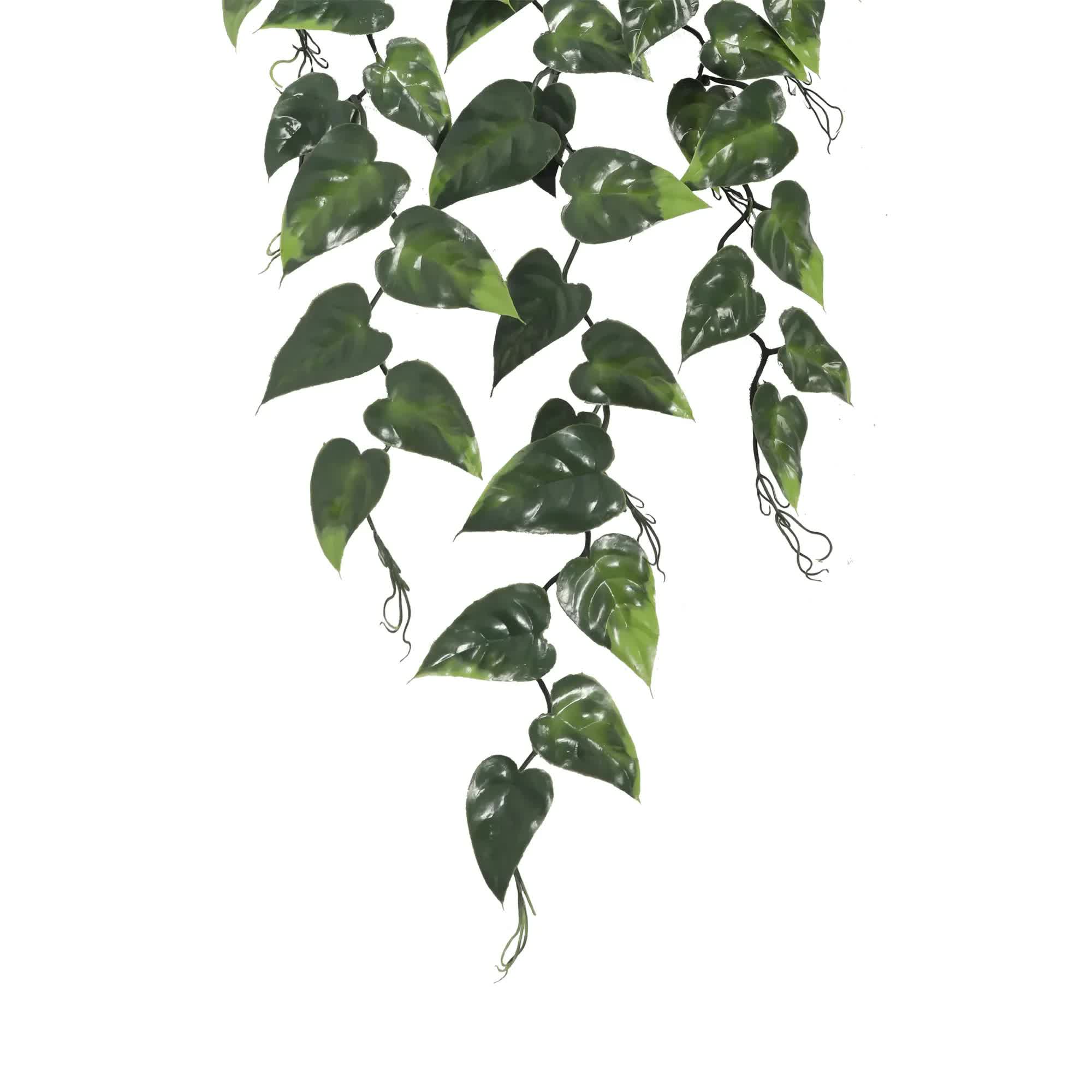 Hanging Artificial Pothos / Philodendron Plant UV Resistant 85cm 3