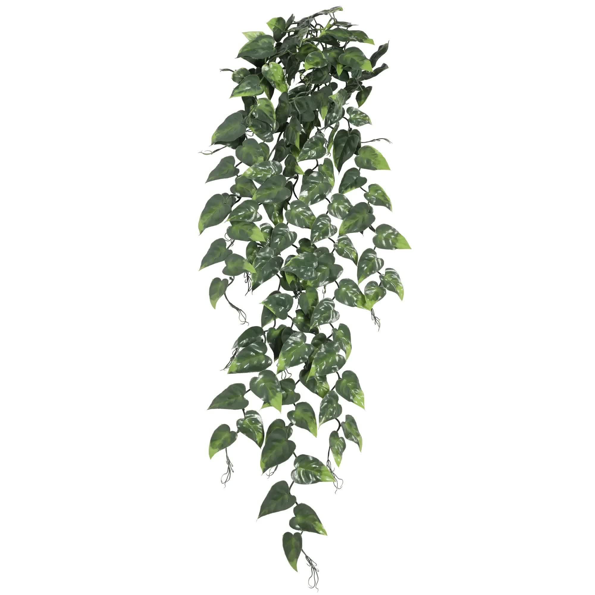 Hanging Artificial Pothos / Philodendron Plant UV Resistant 105cm 3