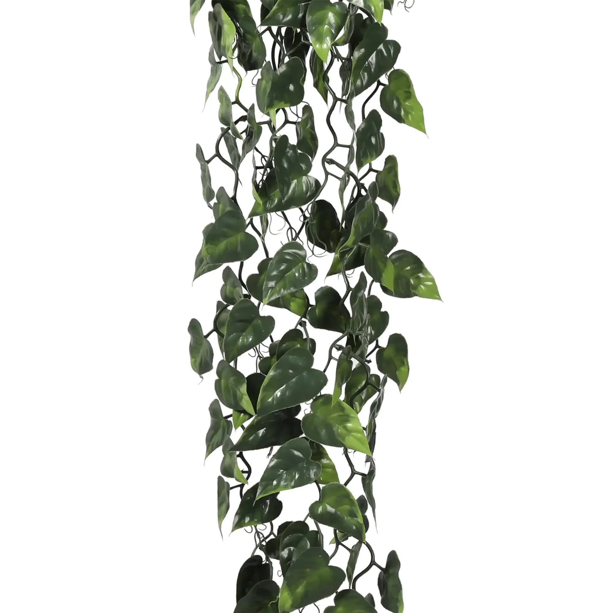 Hanging Artificial Pothos / Philodendron Plant UV Resistant 105cm 5