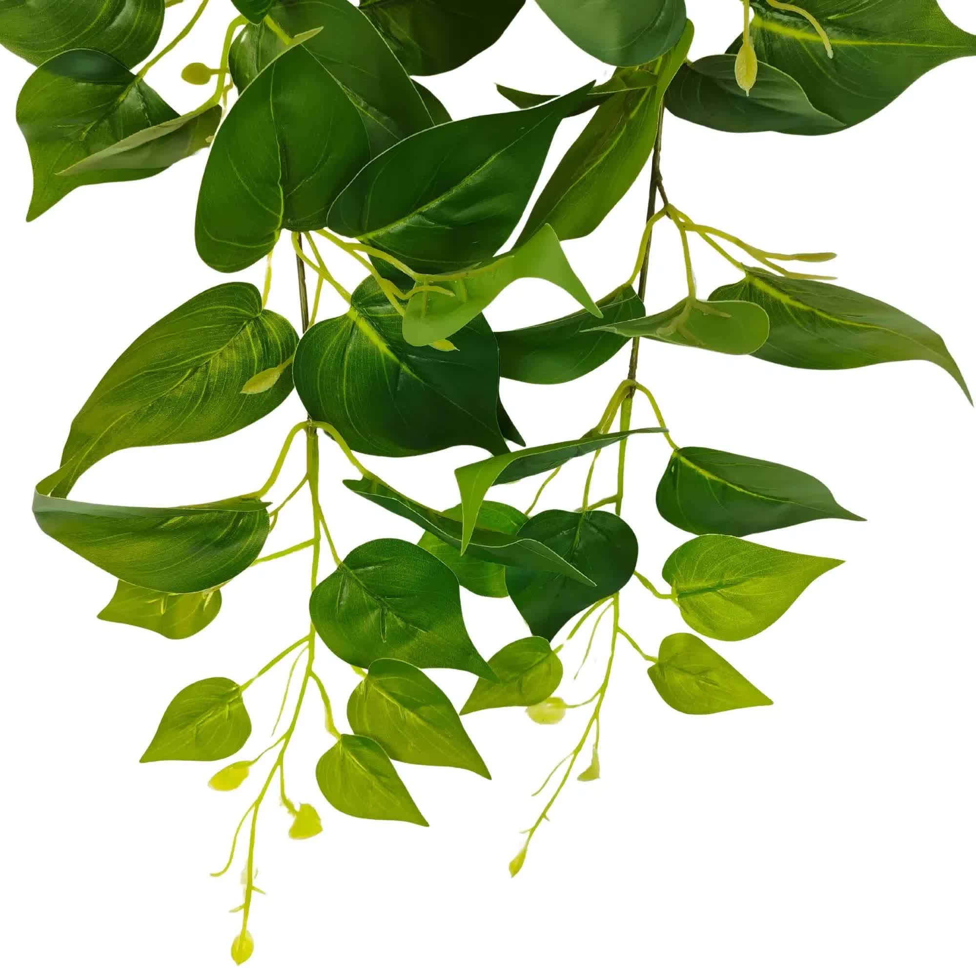 Premium Dense Trailing Artificial Philodendron Garland Bush 90cm 3