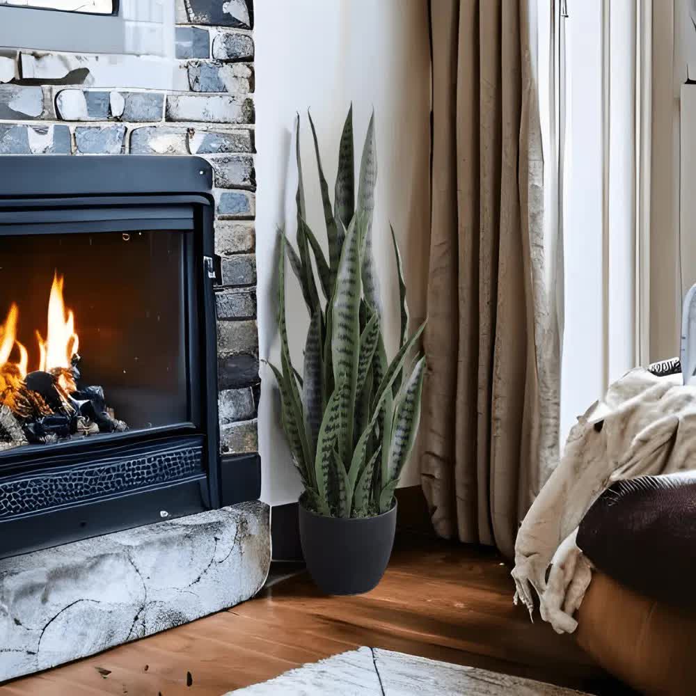 Artificial Snake Plant Sansevieria UV Resistant 90cm 4