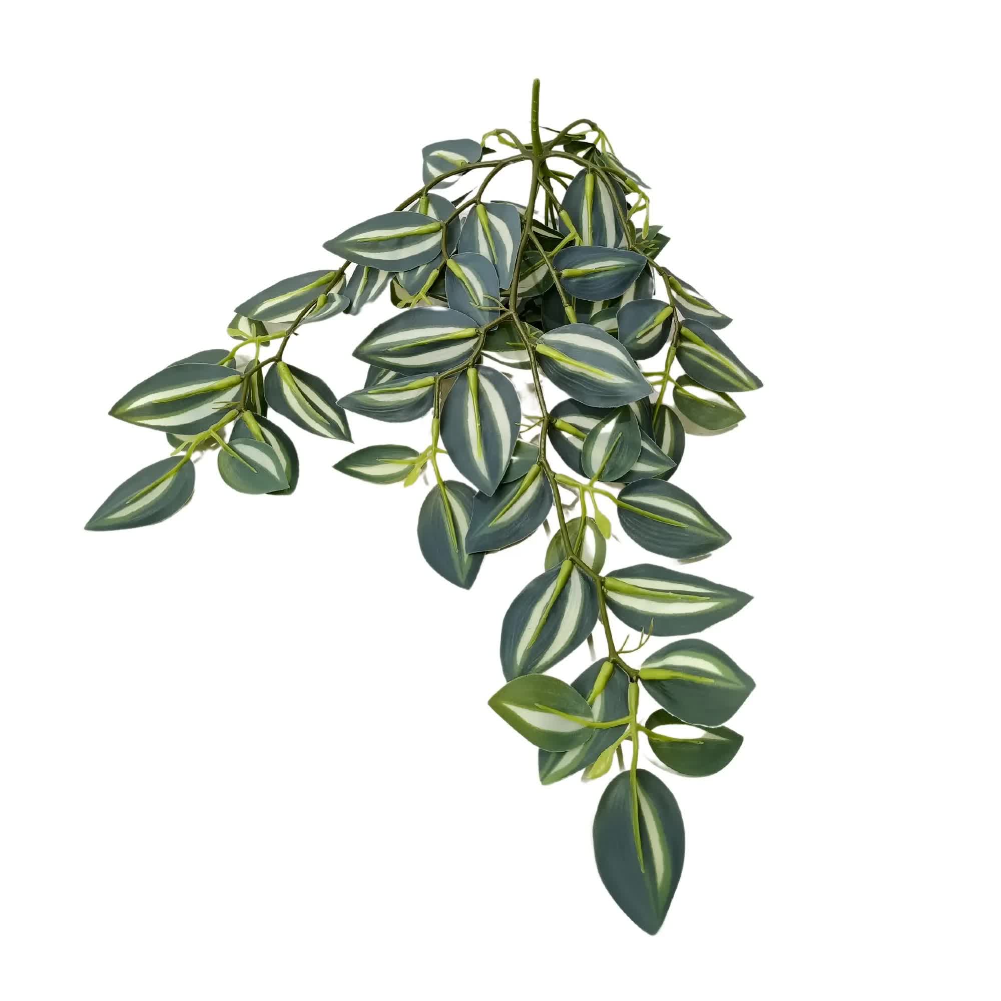 Artificial Hanging / Draping Tradescantia Zebrina 42cm 3