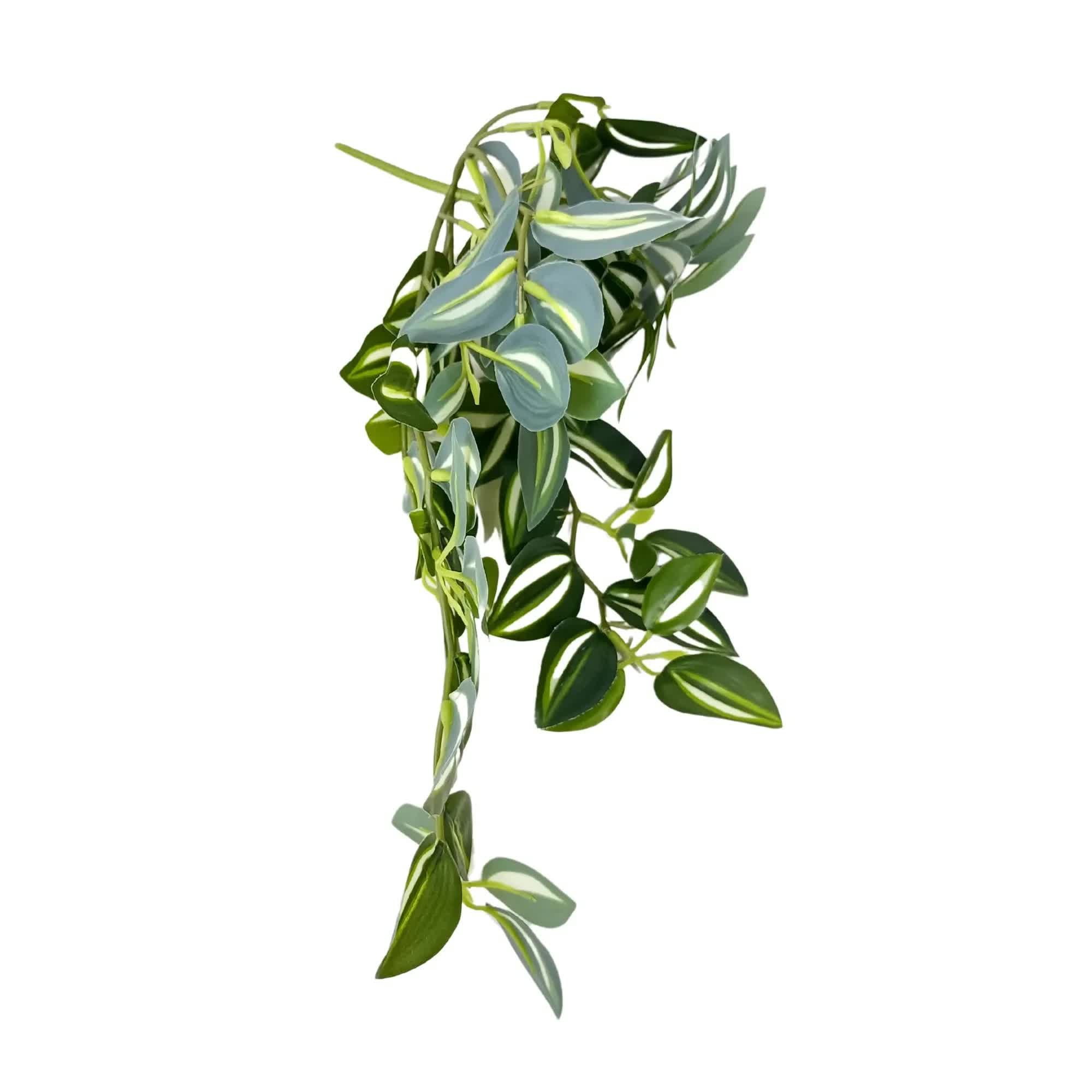 Artificial Hanging / Draping Tradescantia Zebrina 42cm 5