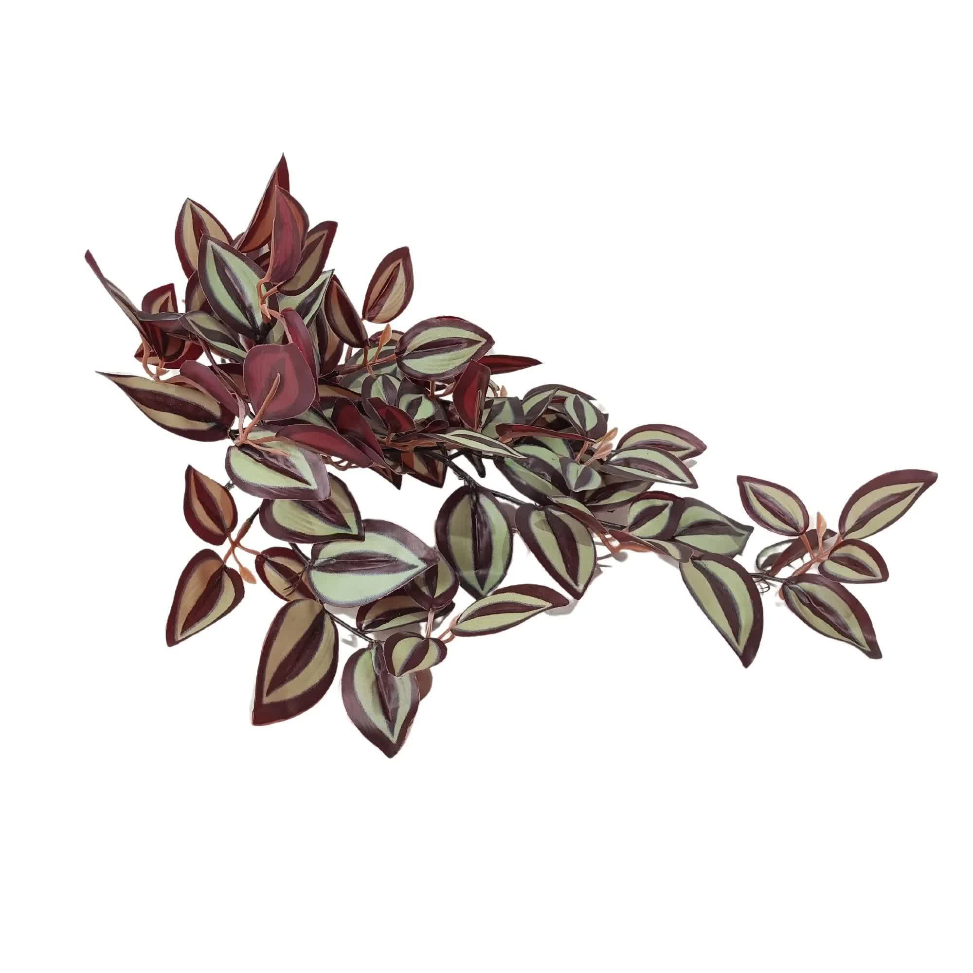 Artificial Hanging / Draping Burgundy Tradescantia Zebrina 42cm 4
