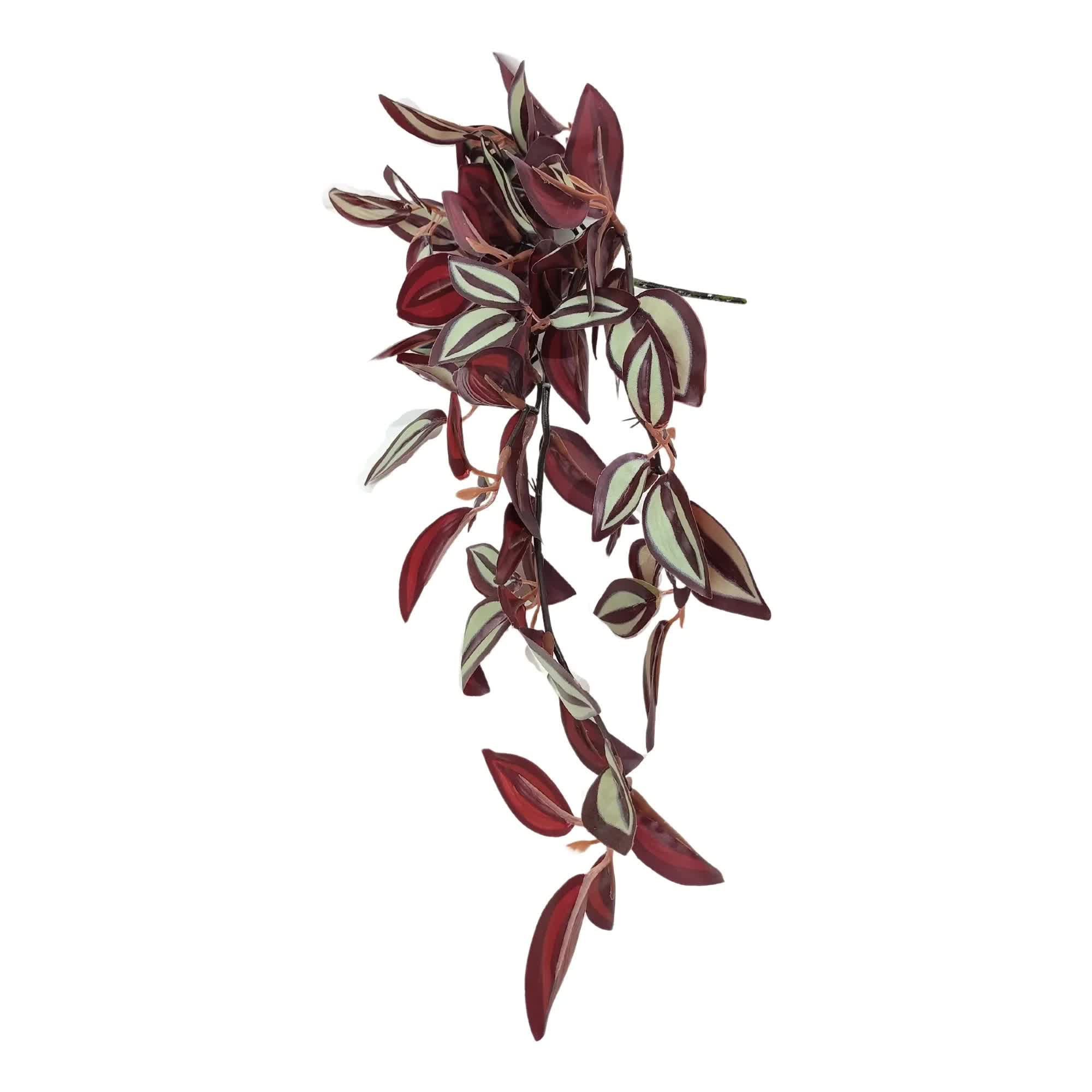Artificial Hanging / Draping Burgundy Tradescantia Zebrina 42cm 5