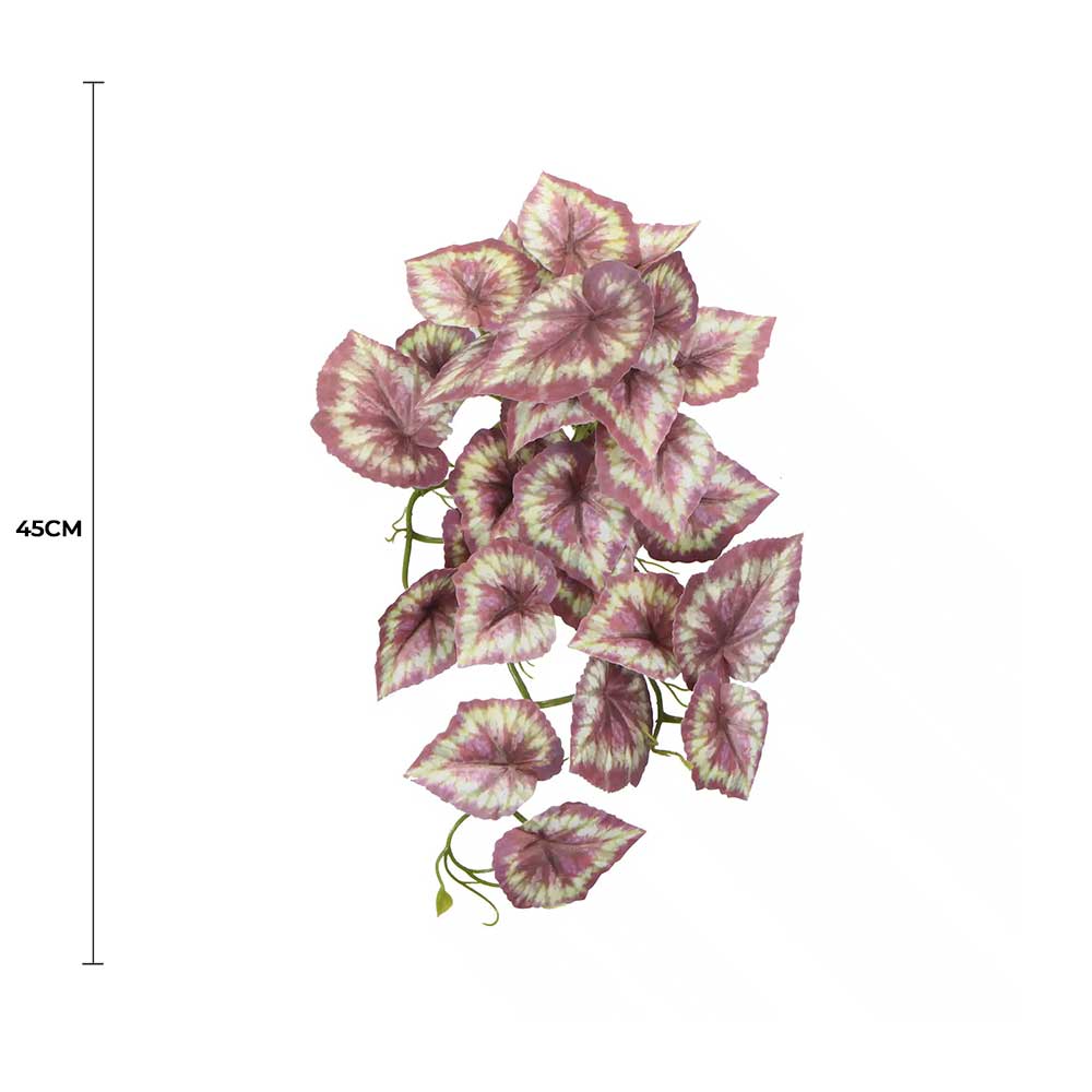 Artificial Red Variegated Hanging Tropical Ginger Plant 45cm