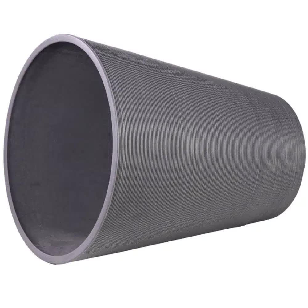 Decorative Large Modern Grey Round Planter 71cm 3