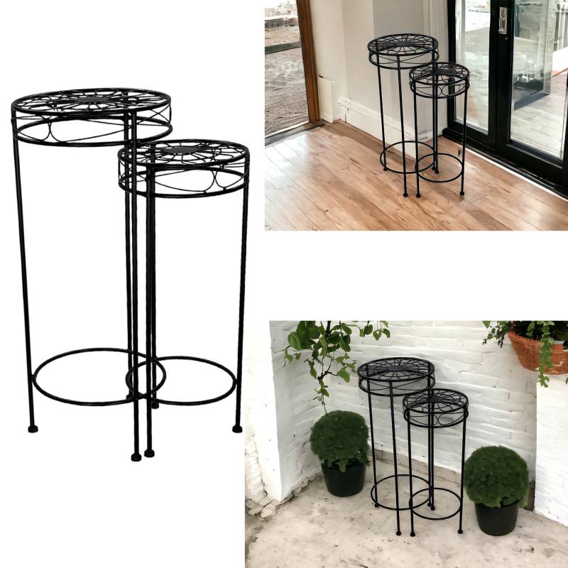 Set 2 Tracey Plant Stand 30x70cm 3