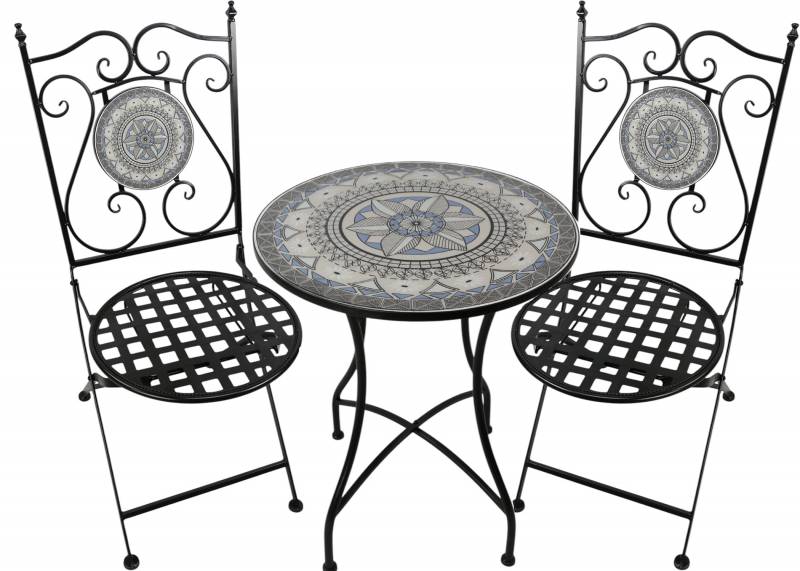 Santorini Charm 3pc Outdoor Table & Chairs Setting