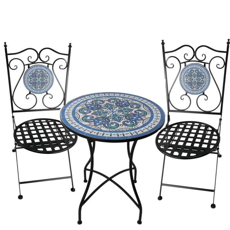 Marrakesh Glow 3pc Outdoor Table & Chairs Setting