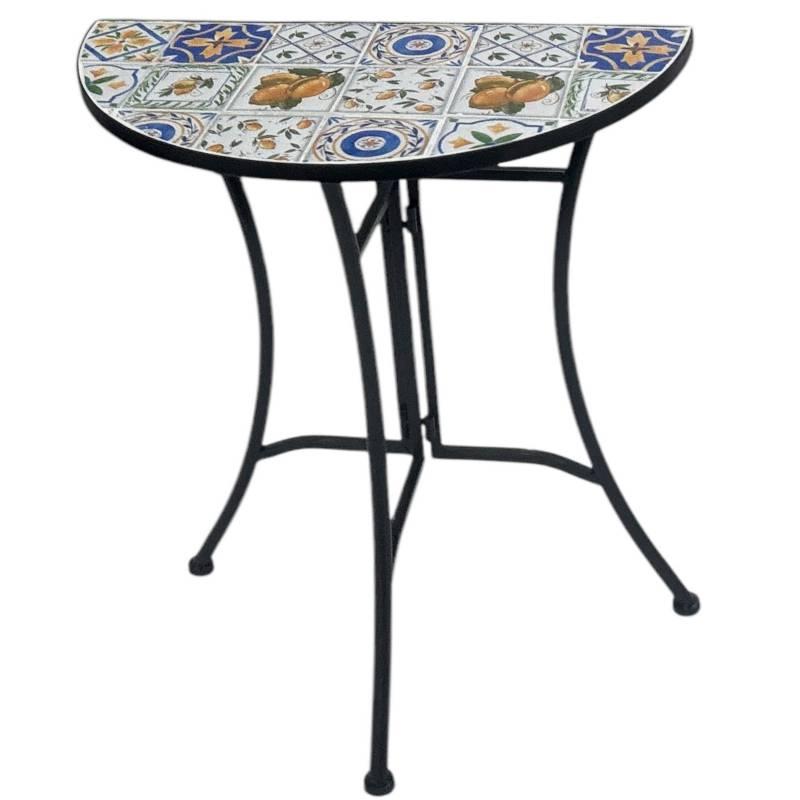 Zen Enclave Outdoor Half Round Table 60x69cm