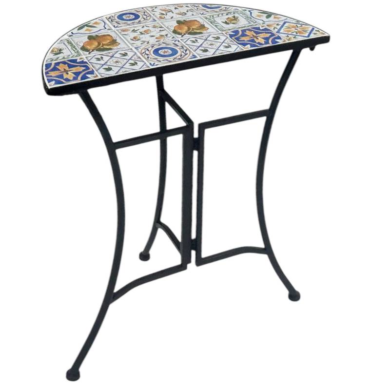 Zen Enclave Outdoor Half Round Table 60x69cm 3