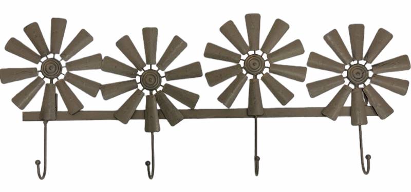 Windmill Metal Hook 26x26cm