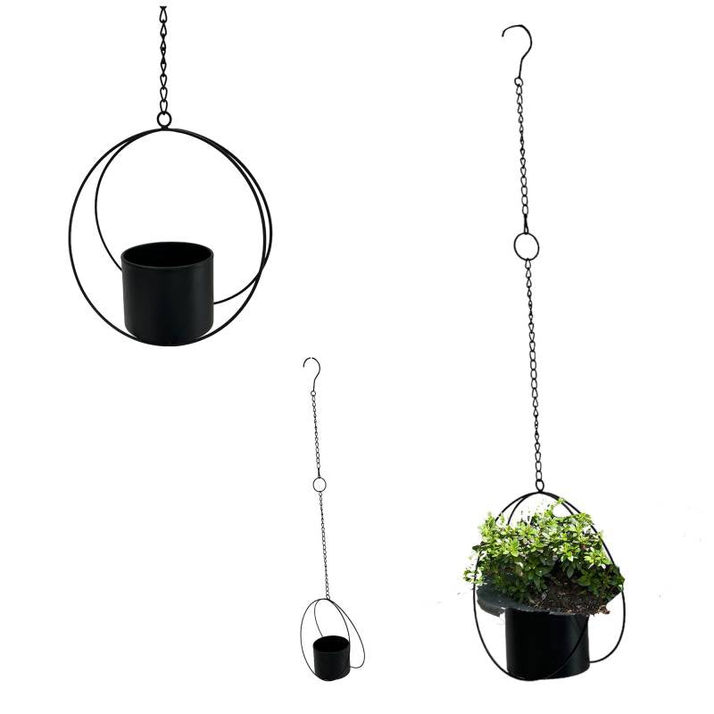 Set 2 Hanging Planter 27x70cm 3