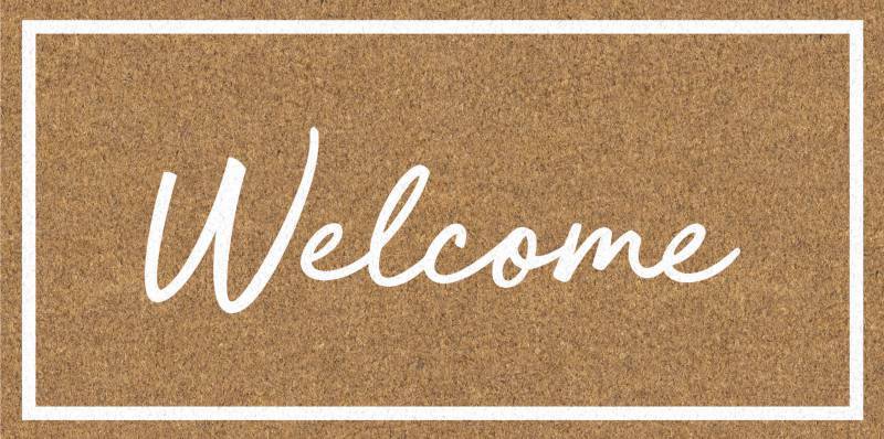 Welcome Cursive Doormat 90x45cm
