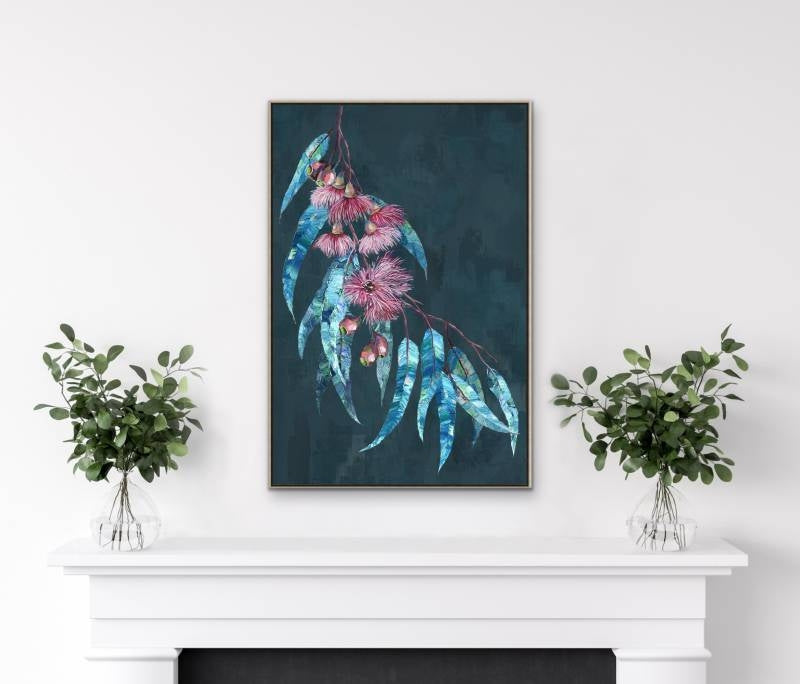 Gordon Gum Leaf Framed Canvas 90cm