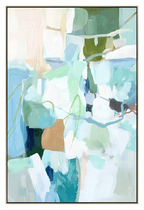 Louis Abstract Framed Artwork 80x120cm