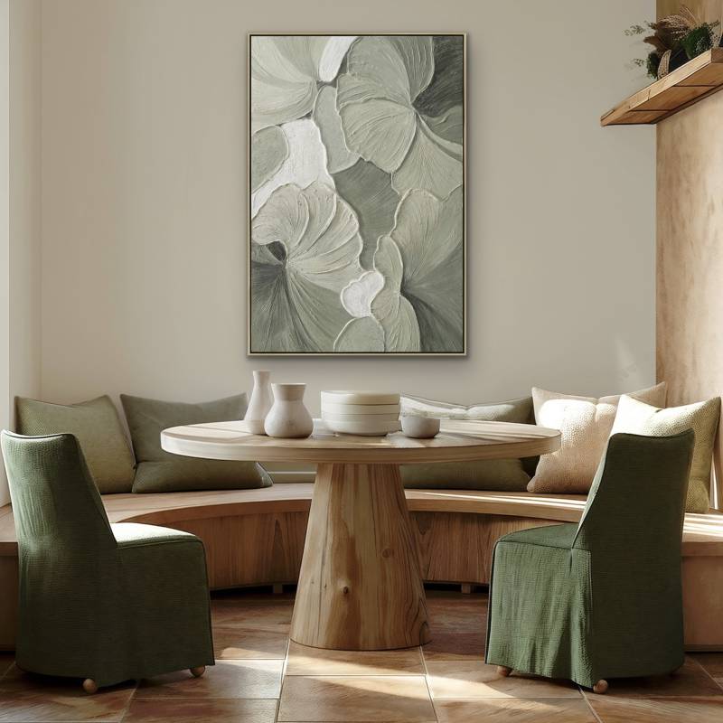 Whirlwind Garden Artwork Framed Wall Art 80x120cm