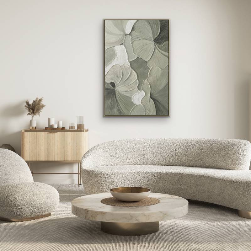 Whirlwind Garden Artwork Framed Wall Art 80x120cm 3