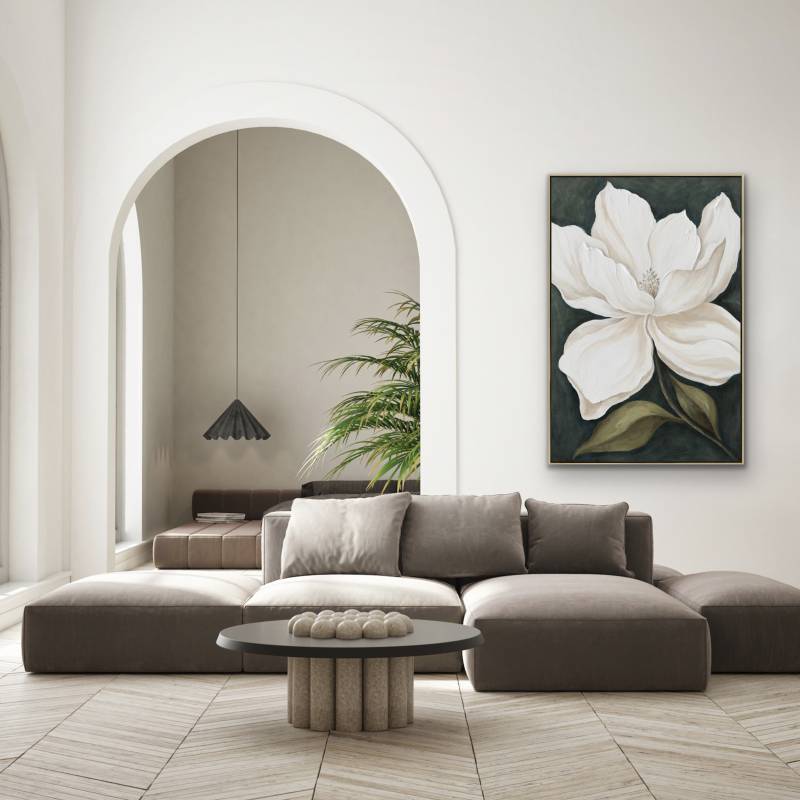 Magnolia Artwork Framed Wall Art 80x120cm 3