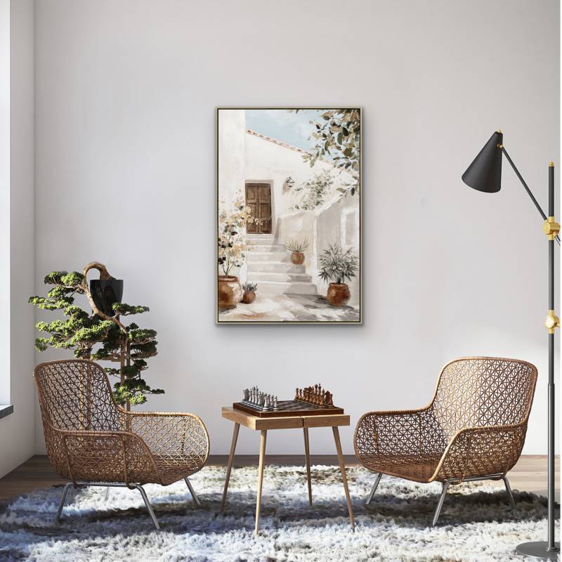 Tuscan Entrance Artwork Framed Wall Art 80x120cm 3