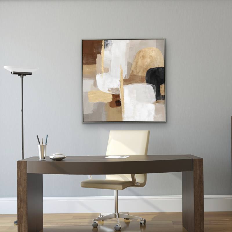 Harvey Abstract Framed Canvas 80x80cm 3