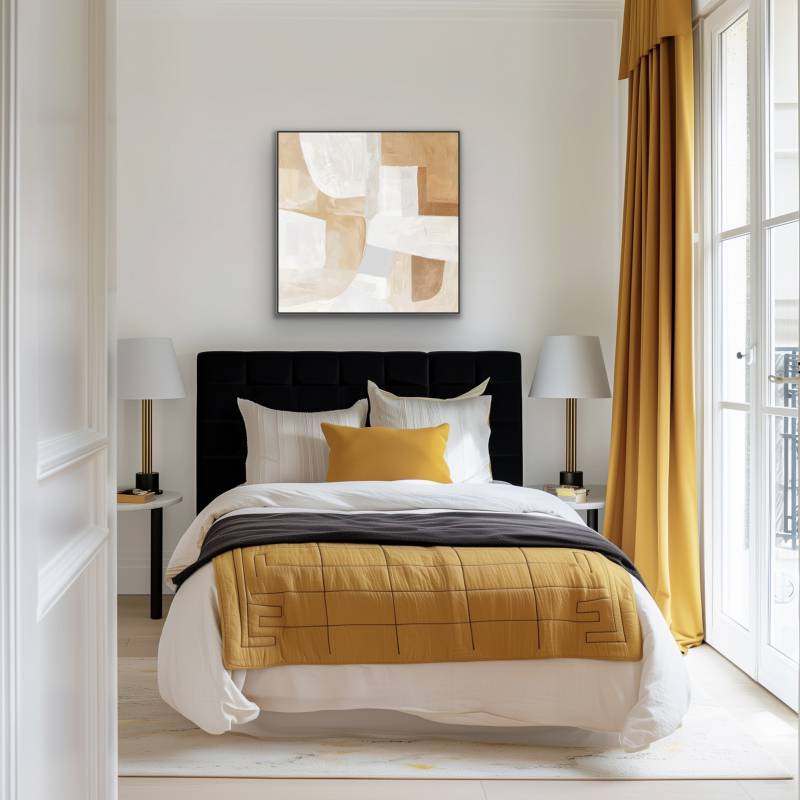 Harvey Abstract Framed Canvas 80x80cm 4