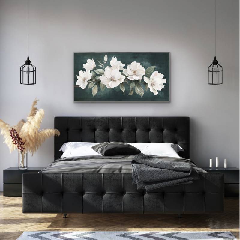 Leah Flower Framed Canvas 150x50cm 3