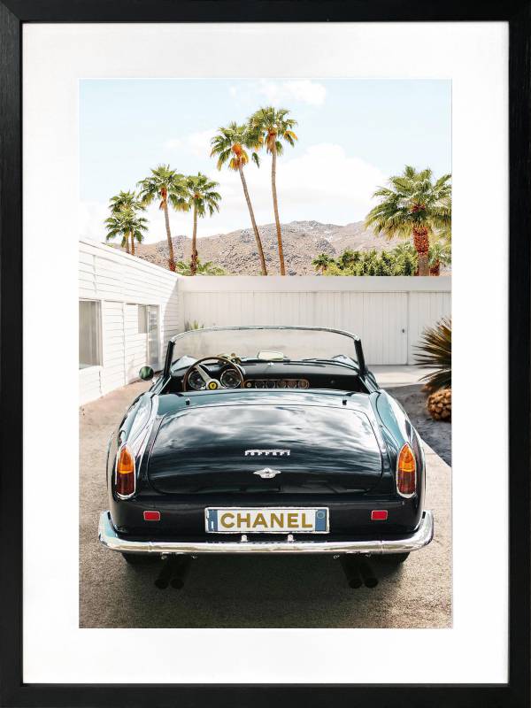 Luxury Car Artwork Framed W Glass Front 60x80cm