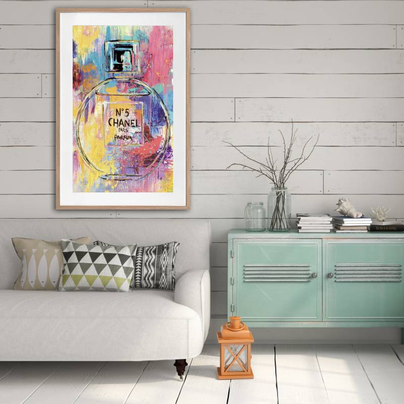 Luxury Perfume Artwork Framed W Glass Front 80x120cm 4