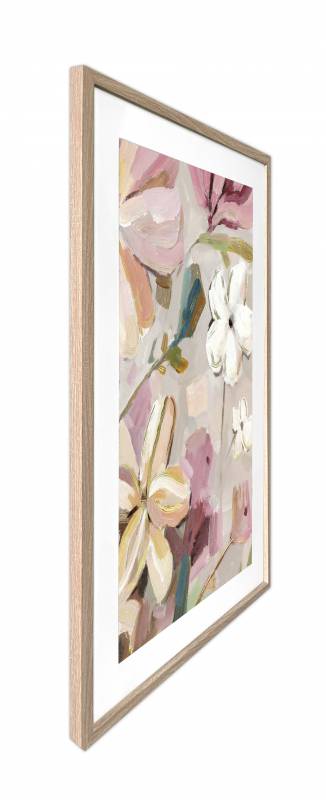 Mimi Floral Artwork Framed W Glass Front 80x120cm 3