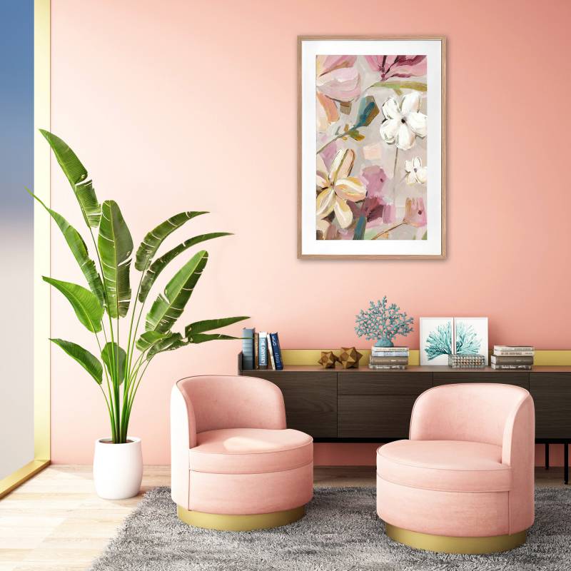 Mimi Floral Artwork Framed W Glass Front 80x120cm 4