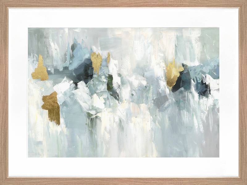Marsden Abstract Artwork Framed W Glass Front 80x60cm