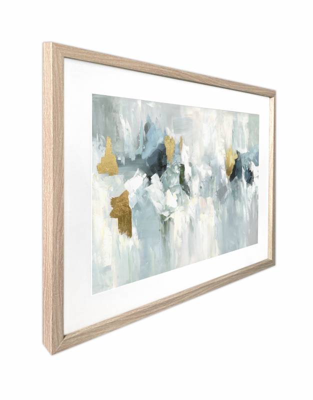 Marsden Abstract Artwork Framed W Glass Front 80x60cm 3