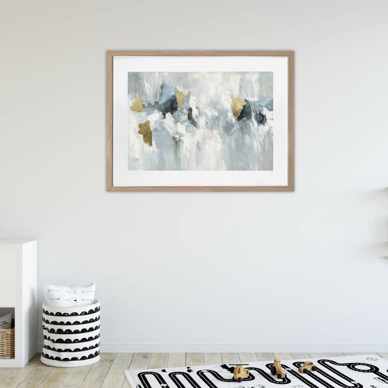 Marsden Abstract Artwork Framed W Glass Front 80x60cm 4