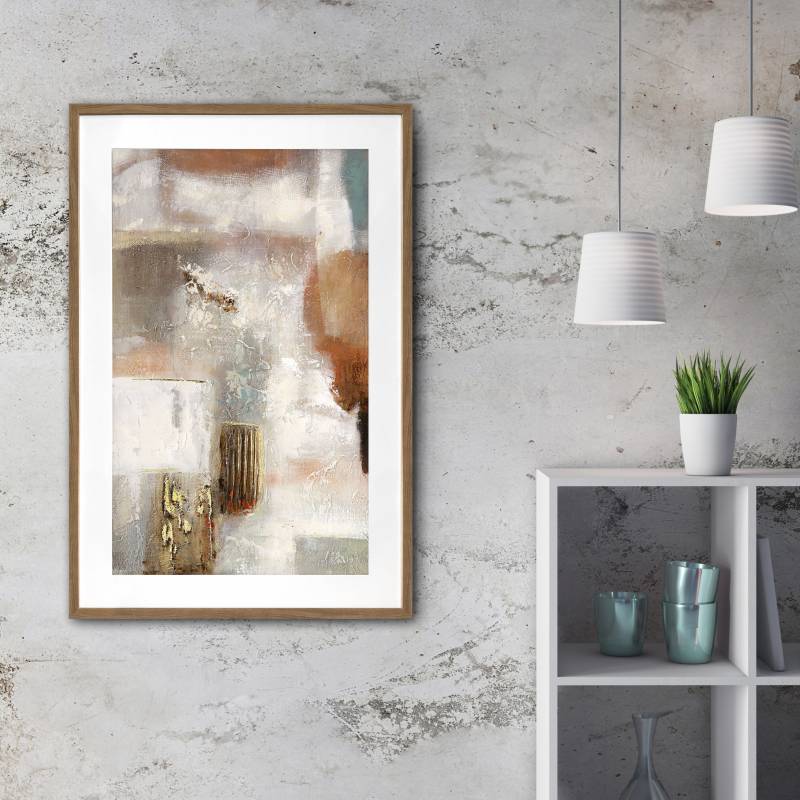 Dimitri Abstract Artwork Framed W Glass Front 80x120cm 4