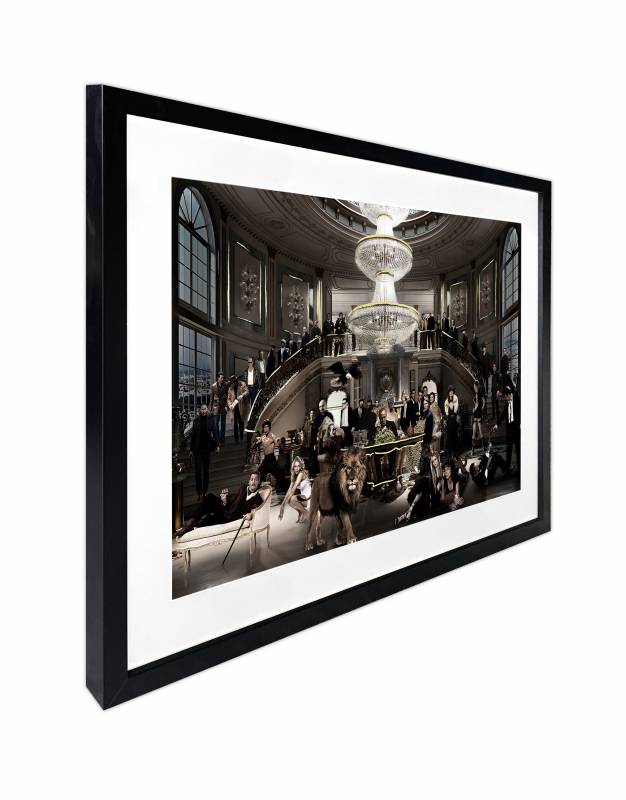 Welcome To The Party Artwork Framed W Glass Front 80x60cm 3