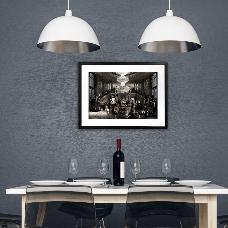 Welcome To The Party Artwork Framed W Glass Front 80x60cm 4