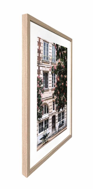 Peaceful Parisian Artwork Framed W Glass Front 60x80cm 3